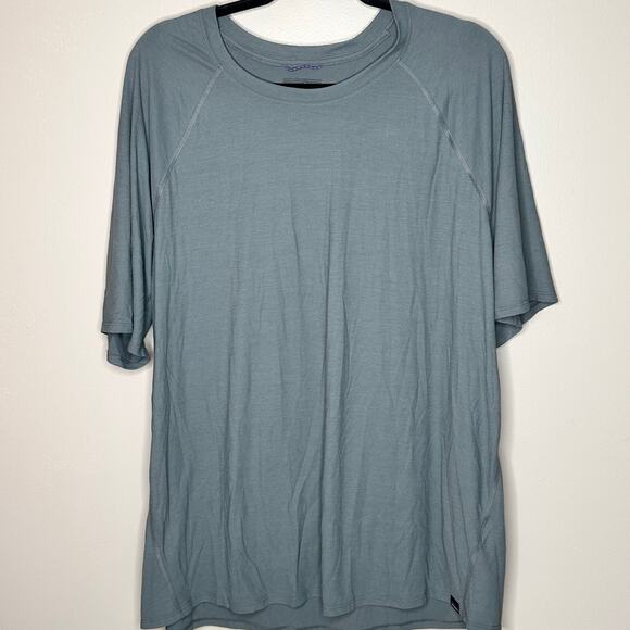 Patagonia Mens Size XXL Green Capaline Cool Trail Short Sleeve Pullover Shirt - Picture 1 of 7